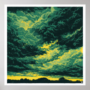 Tempête tropicale - Impression d'art d'archive