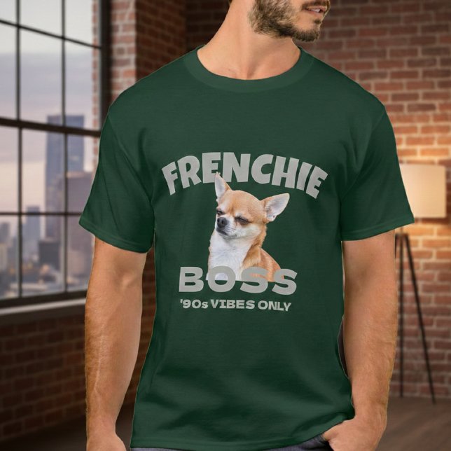 Template Men's T-Shirts Pet Puppy Custom Frenchie  (Créateur téléchargé)