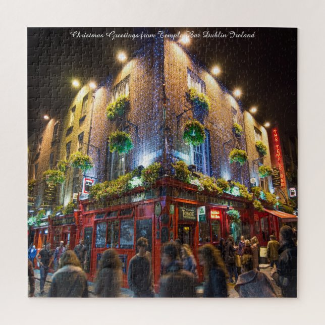Temple Bar Dublin Irlande. Jigsaw Puzzle (Vertical)