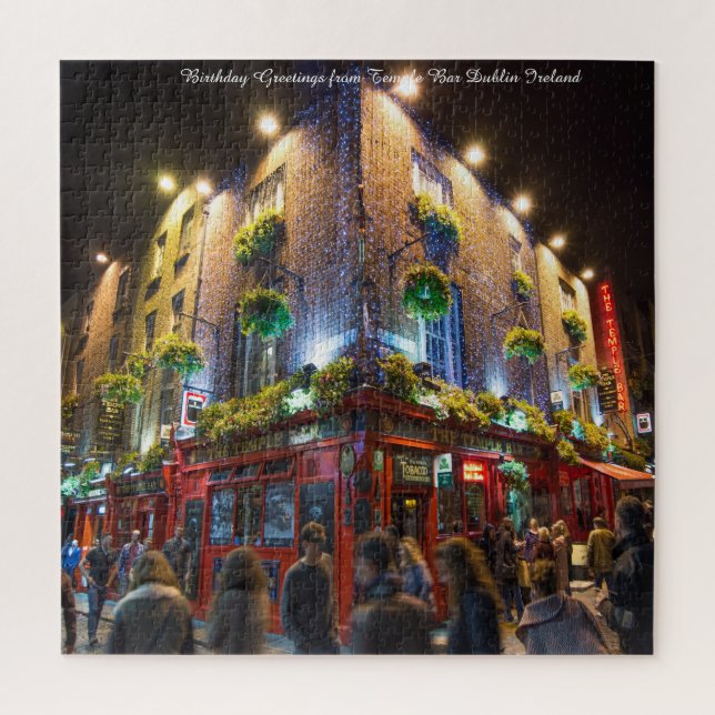 Temple Bar Dublin Irlande. Puzzle (Vertical)