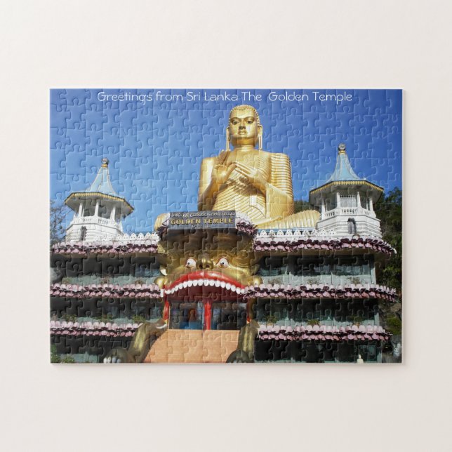Temple d'or du Sri Lanka. Puzzle (Horizontal)