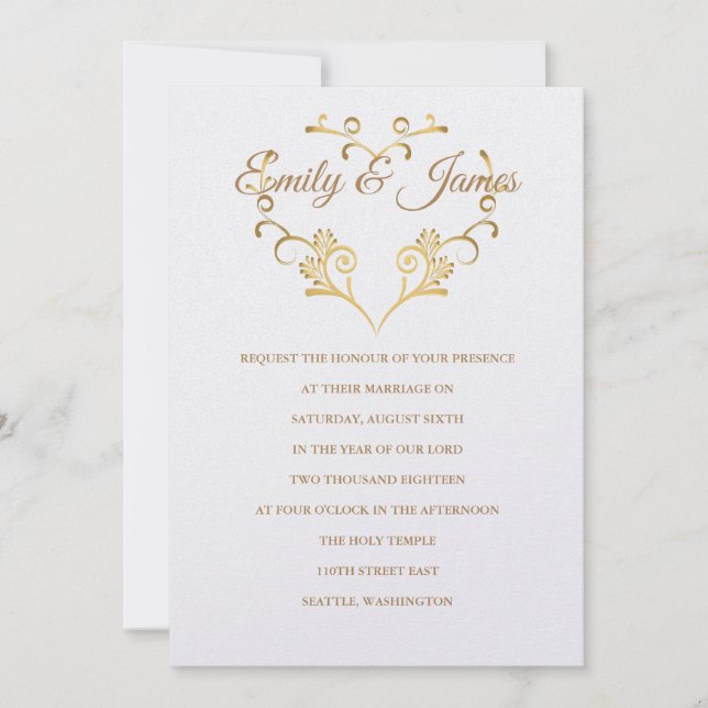 Temple Faire-part de mariage (Devant)
