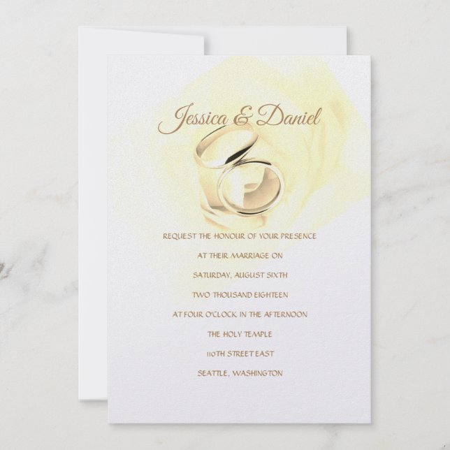 Temple Faire-part de mariage (Devant)