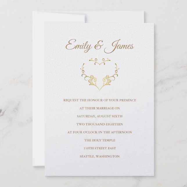 Temple Faire-part de mariage (Devant)