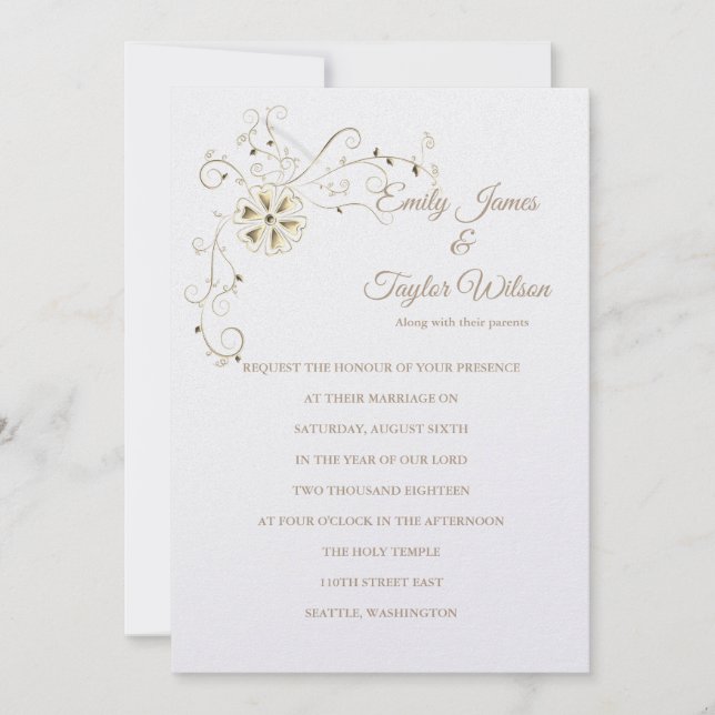 Temple Faire-part de mariage (Devant)