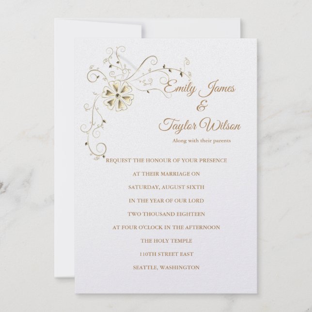 Temple Faire-part de mariage (Devant)