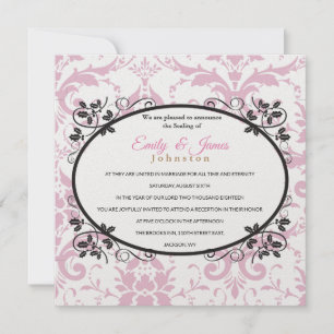 Temple Mariage Réception Invitation Coronation ros