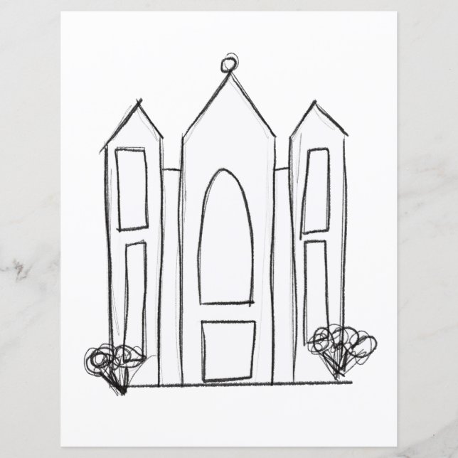 Temple mormon simple moderne de Salt Lake City LDS (Devant)