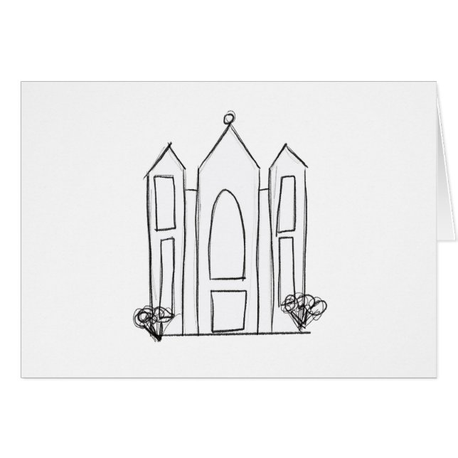 Temple mormon simple moderne LDS Salt Lake City (Devant horizontal)