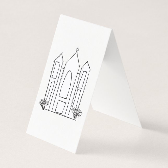 Temple mormon simple moderne LDS Salt Lake City  (Front)