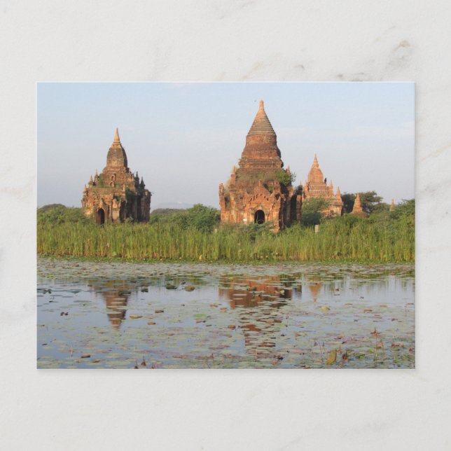 Temple Reflection, Bagan, carte postale du Myanmar (Devant)