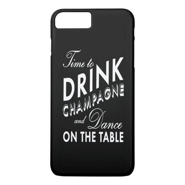 Temps de boire Champagne iPhone 7 Plus Coque (Dos)
