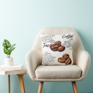 Temps de café coussin & poufs