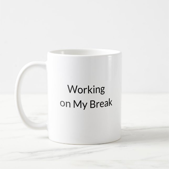 Temps de pause Vibes amusantes Mug (Gauche)