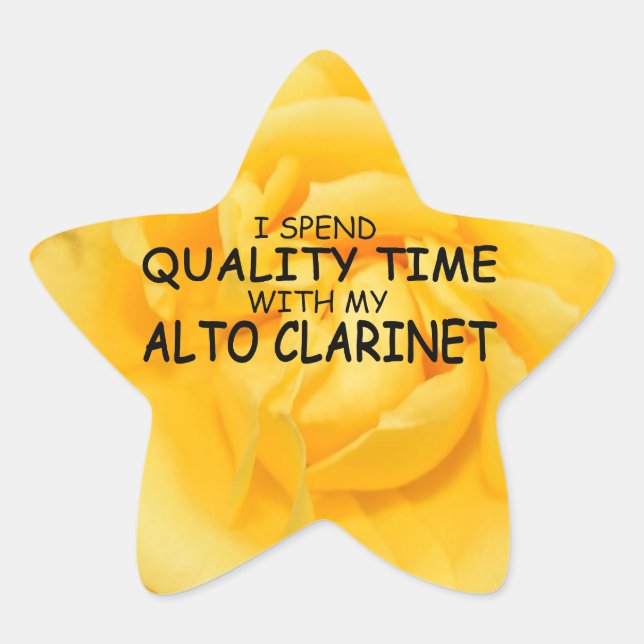 Temps de qualité Alto Clarinet Star Sticker (Devant)