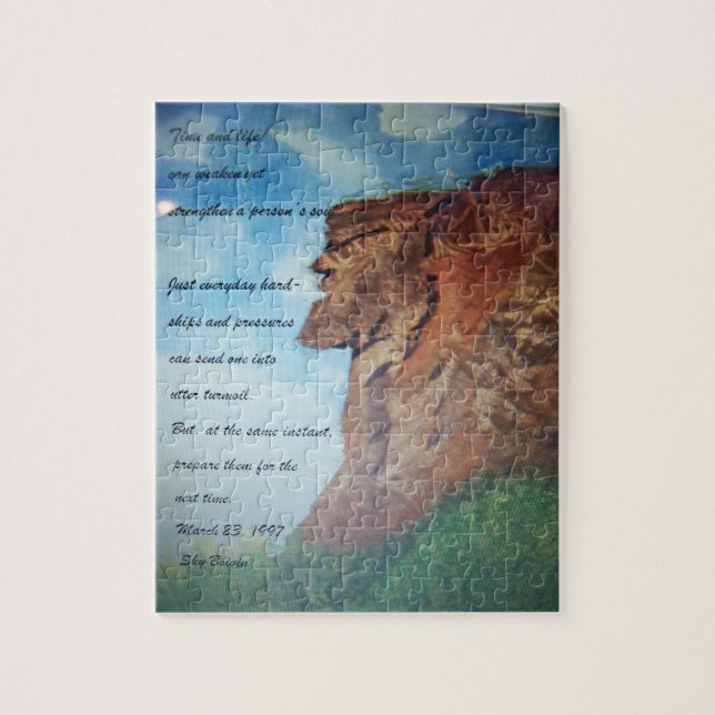 temps et puzzle de poème de la vie (Vertical)