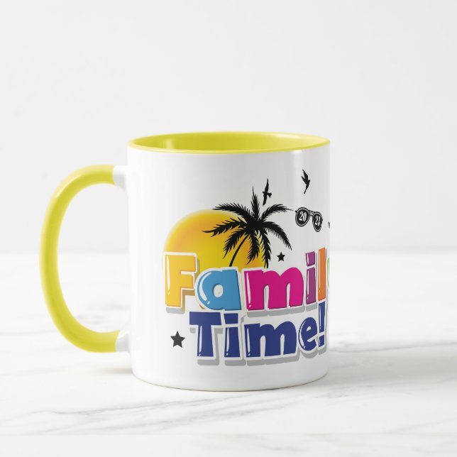 Temps famille | Image personnalisée | Family Mug F (Gauche)
