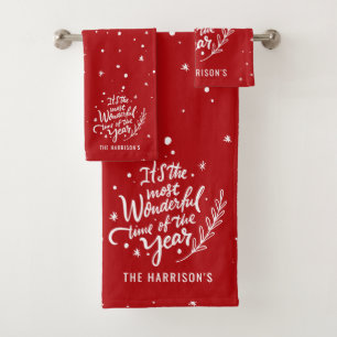 Temps le plus merveilleux Festif Noël personnalisé