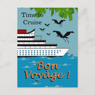 TEMPS POUR CROISIR_BON VOYAGE carte postale