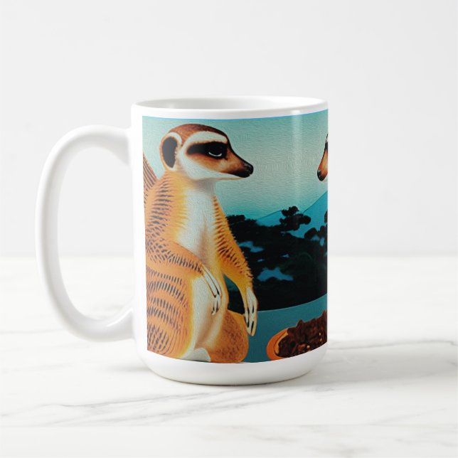 Temps Pour Tacos Meerkat Style, Café Mug (Gauche)