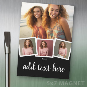 Tendance 4 Photo - Script Blanc avec aimant noir