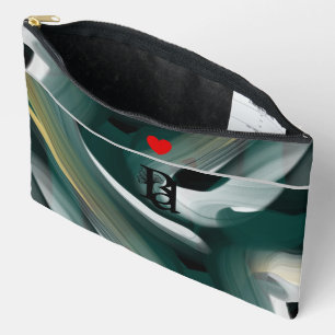 Tendance abstraite verte pour grand sac accessoire
