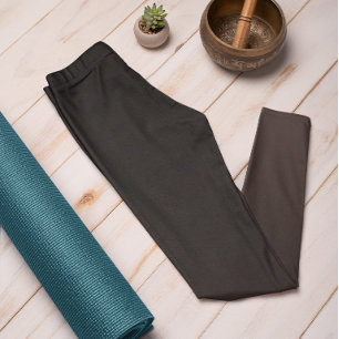 Tendance Automne Couleur Café Brown Ombre Leggings