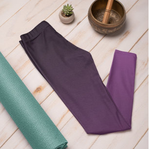 Tendance Automne Couleur Plum Purple Ombre Legging