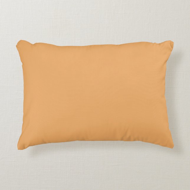 Tendance Couleur - Coussin d'accent Orange Doux (Devant)