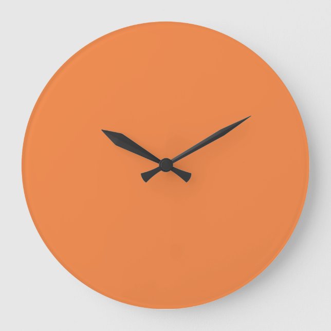 Tendance Couleur frais Tangerine Grande horloge mu (Recto)