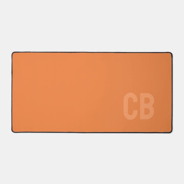 Tendance Couleur frais Tangerine Monogram Mat bure (Recto)
