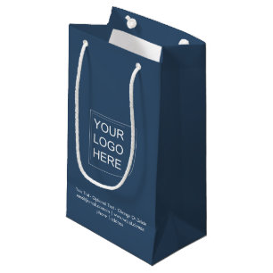 Tendance Couleur - Sac Cadeau Petit Logo Bleu Séri