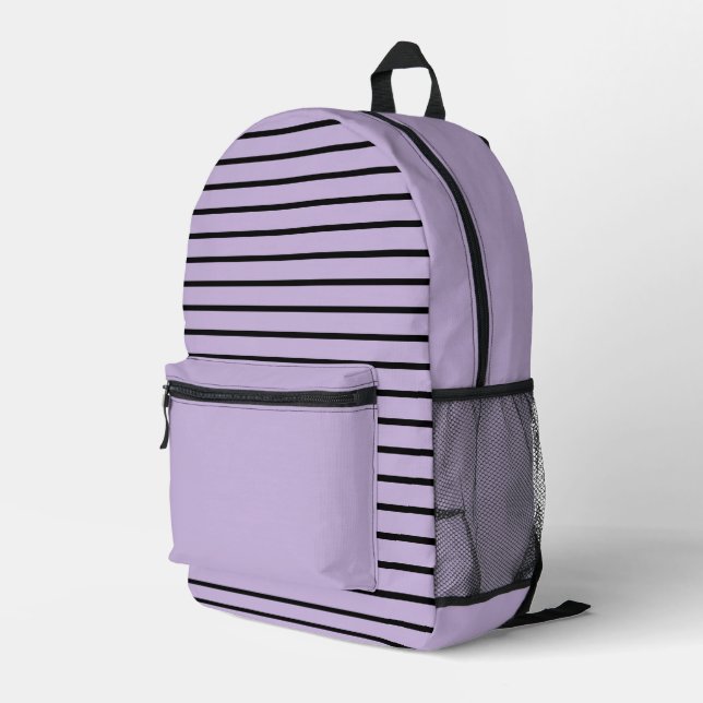 Tendance Couleur Violet doux Imprimer Couper Sac à (Coin arrière droit)