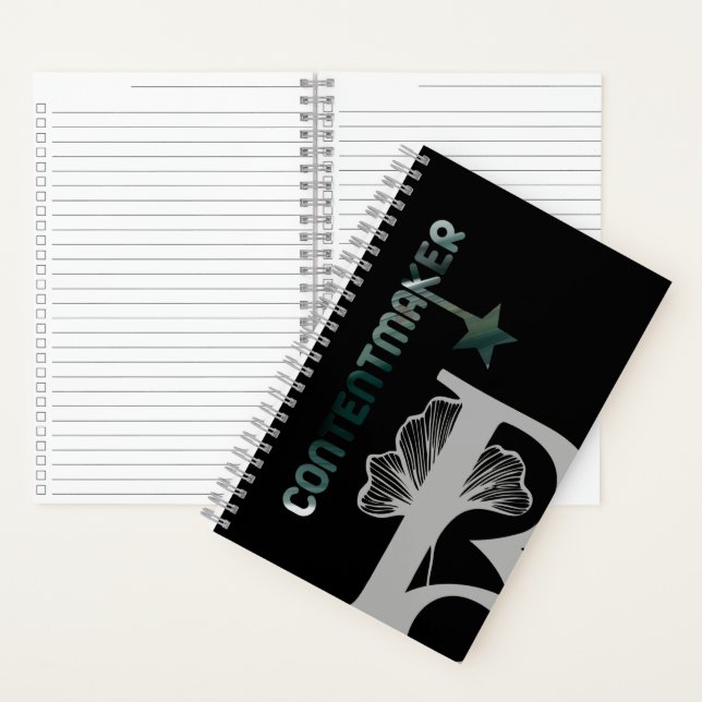 Tendance du Carnet spiral du CONTENTMAKER Vert Abs (À l'intérieur)