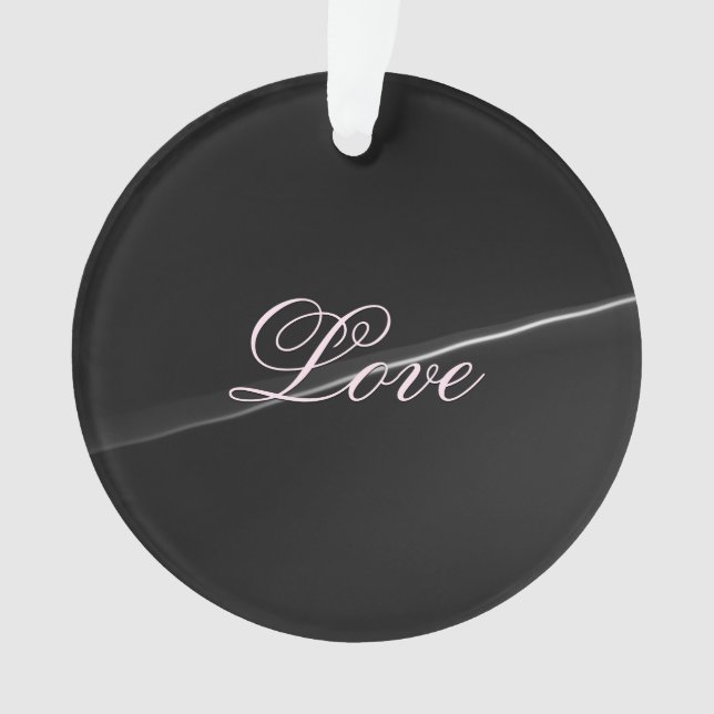 Tendance gris foncé vague amour mariage calligraph (devant)
