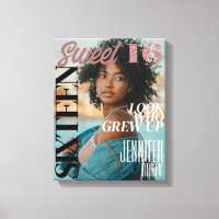 Tendance magazine couverture sweet sixteen toile I