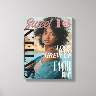Tendance magazine couverture sweet sixteen toile I