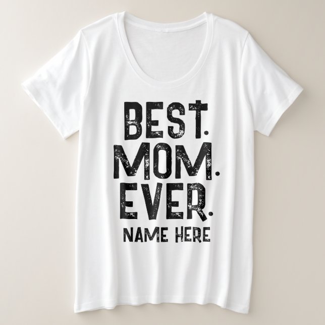 TENDANCE MEILLEURE MÈRE QUE JAMAIS NOIR TYPOGRAPHI (Design devant)