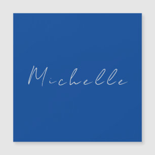 Tendance Minimaliste Moderne Manuscrit Bleu