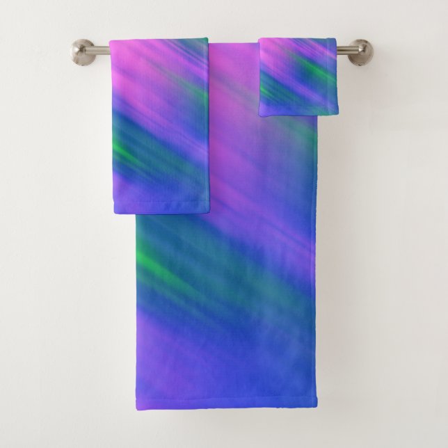 Tendance Neon Bright bleu vert rose Abstrait (En situation)
