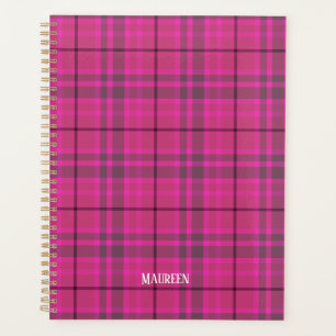 Tendance préppy rose & violet plaid