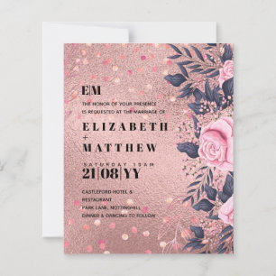 Tendance ROSEGOLD Mariage Metallic rose marine Par