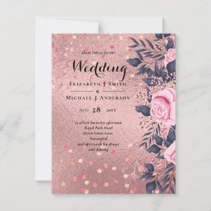 Tendance ROSEGOLD Mariage Metallic rose marine Par