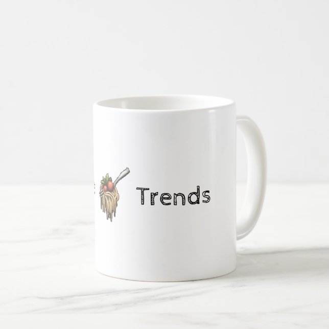 Tendances de nouilles personnalisables Mug (Devant droit)
