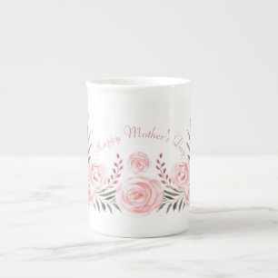 Tender Blusing Roses personnalisé os Chine Mug