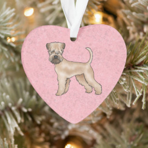 Tender Terrier Irlandais Mignon sur Fond Rose