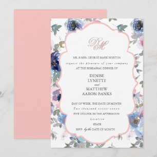 Tendre ensemble de mariage Invitation Rose Gossame