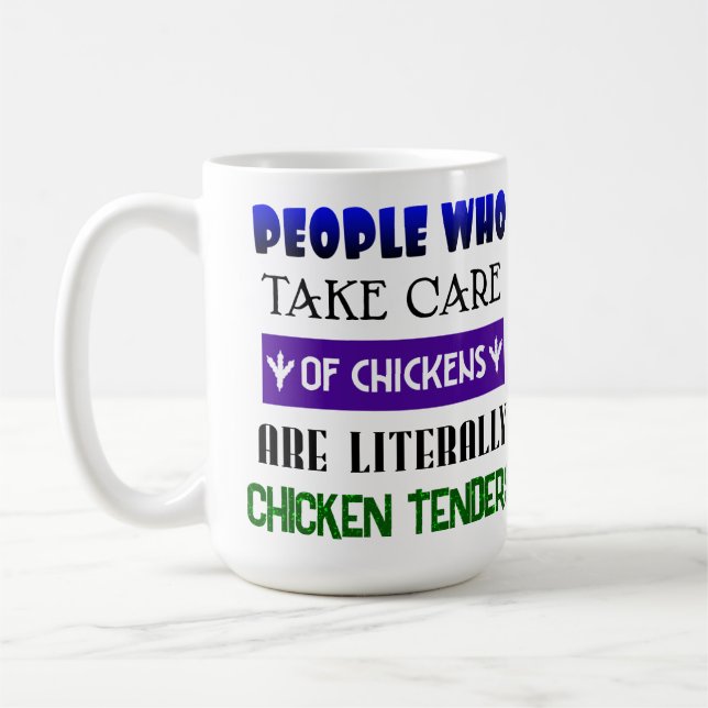 Tendres de poulet - Mug de 15 oz. (Gauche)