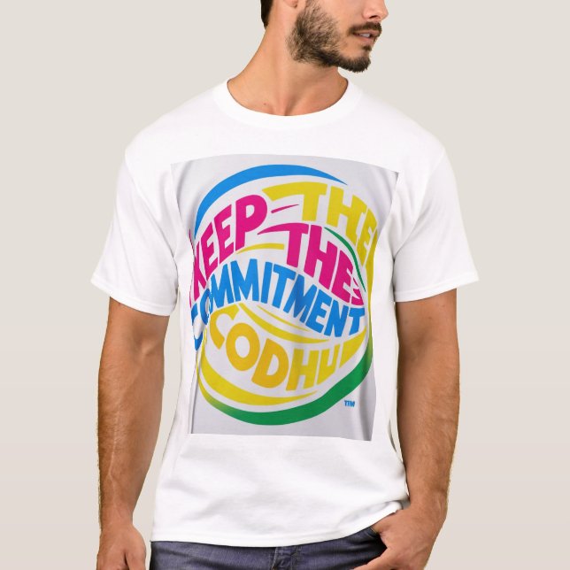 Tenez l'engagement - T-shirt motivationnel (Devant)