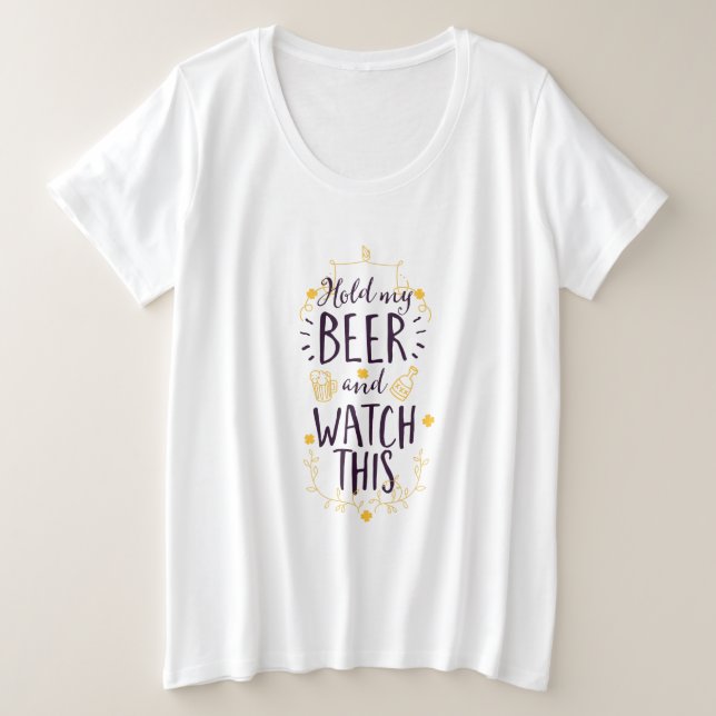 Tenez ma montre de bière. (Design devant)